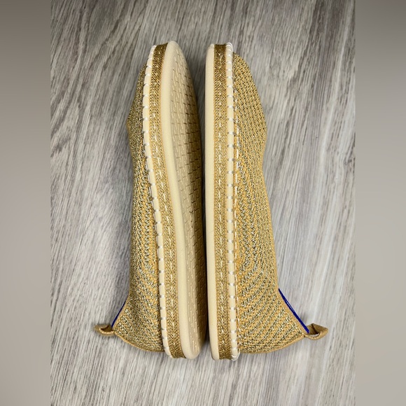 Rothy’s The Espadrille Gold Stripe Sz 8 - Picture 7 of 9